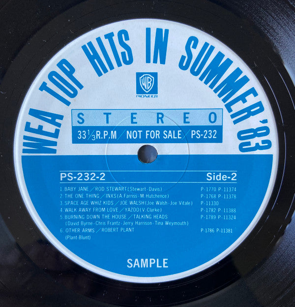 Various - WEA Top Hits In The Summer ‘83 (LP, Comp, Promo)