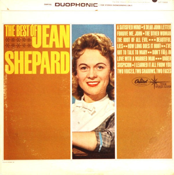 Jean Shepard - The Best Of Jean Shepard (LP, Comp)