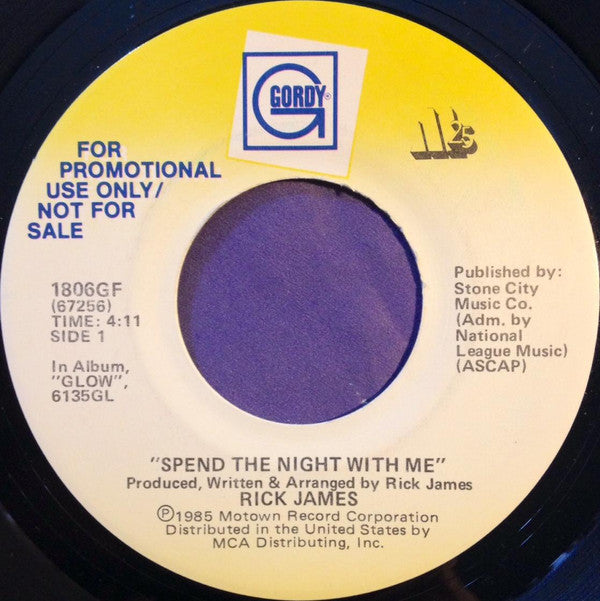 Rick James - Spend The Night With Me (7", Promo)