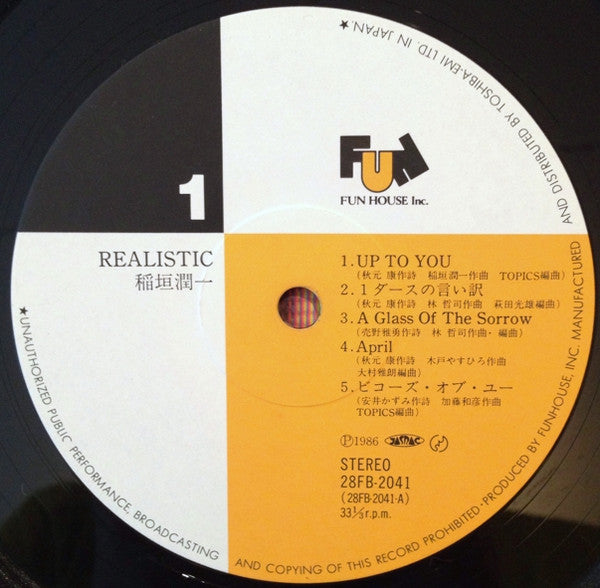 Junichi Inagaki = 稲垣潤一* - Realistic (LP, Album)