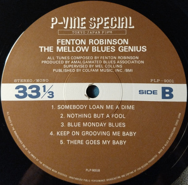 Fenton Robinson - The Mellow Blues Genius (LP, Comp, Mono)