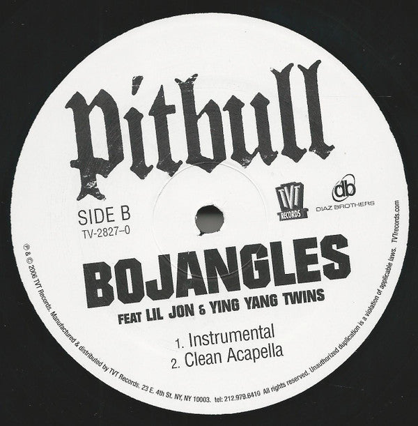 Pitbull - Bojangles (Remix)(12", Promo)