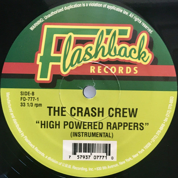 The Crash Crew - High Powered Rappers (12"", RE)