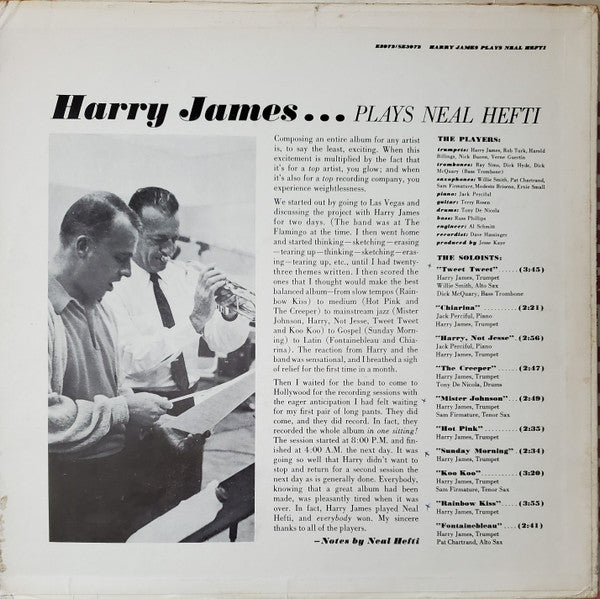 Harry James (2) - Harry James Plays Neal Hefti (LP, Mono)