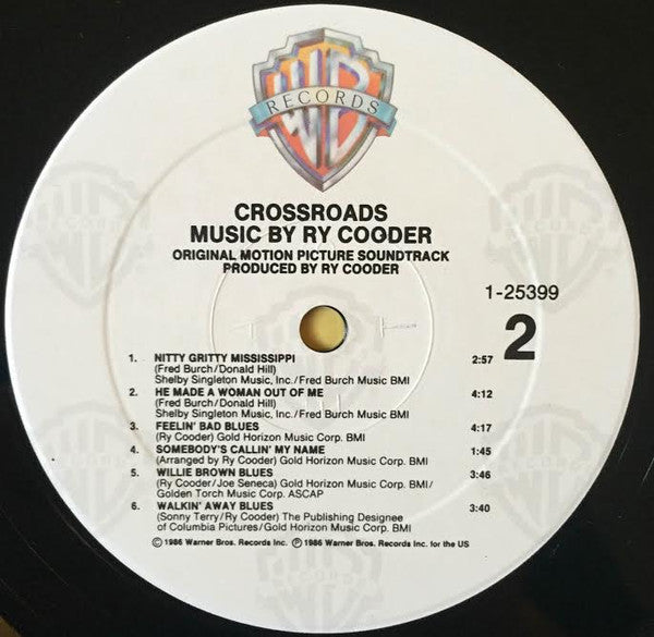 Ry Cooder - Crossroads - Original Motion Picture Soundtrack(LP, Alb...