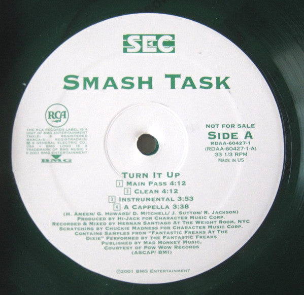 Smash Task - Turn It Up / Money (12", Promo, Gre)