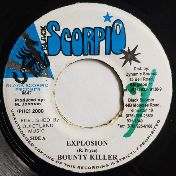 Bounty Killer - Explosion (7"")
