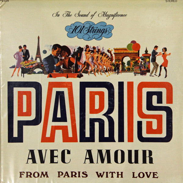 101 Strings - Paris - Avec Amour (LP, Album, RE)