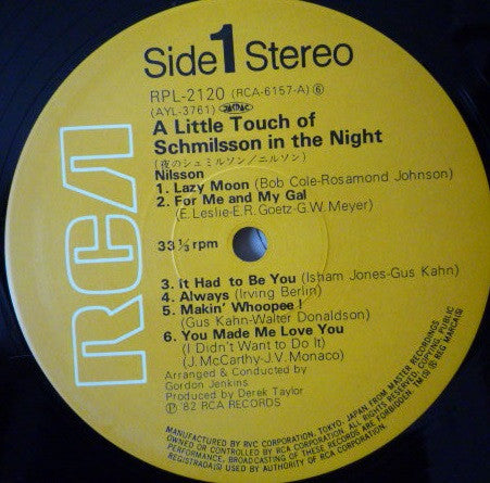 Harry Nilsson - A Little Touch Of Schmilsson In The Night(LP, Album...