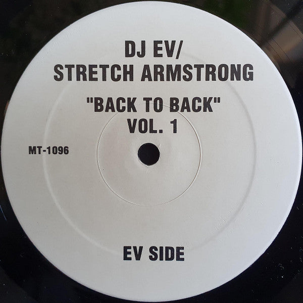 DJ EV / Stretch Armstrong - Back To Back Vol. 1 (12"", Mixed, Promo)