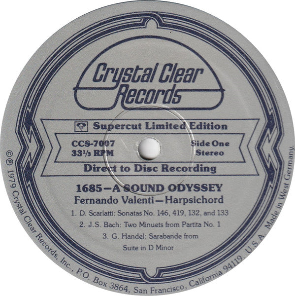 Fernando Valenti - 1685: A Sound Odyssey (LP, Ltd, Dir)