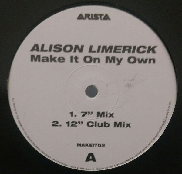 Alison Limerick - Make It On My Own (12"")