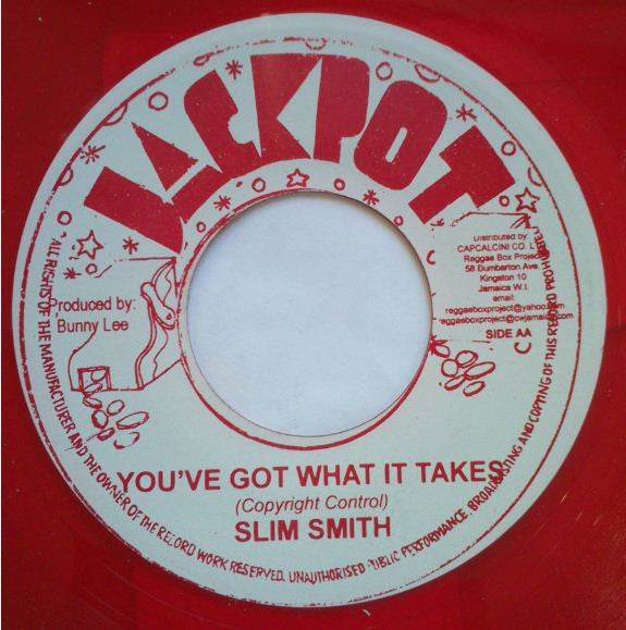 Slim Smith - I Need Your Love / You've Got What It Takes(7", RE, red)