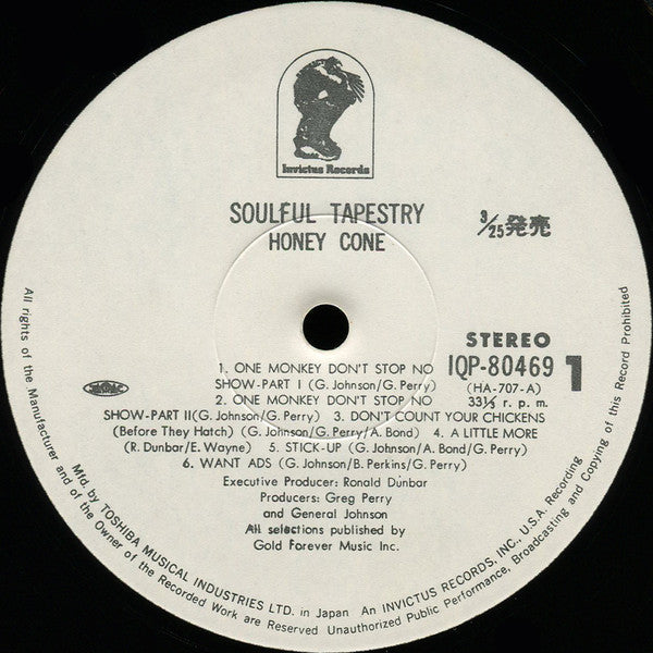 Honey Cone - Soulful Tapestry (LP, Album, Promo)