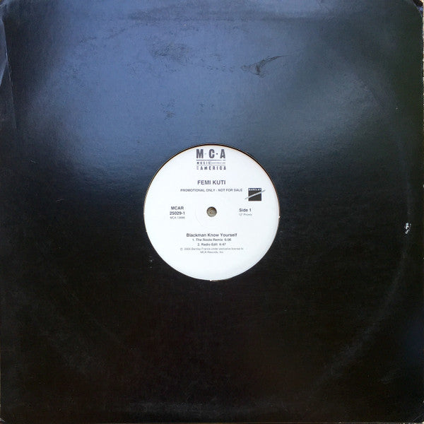 Femi Kuti - Blackman Know Yourself (12"", Promo)