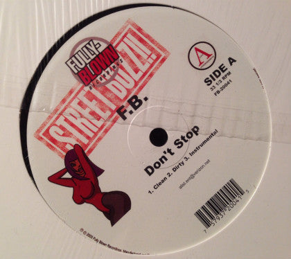 F. B. - Don't Stop / Luv U (12"")