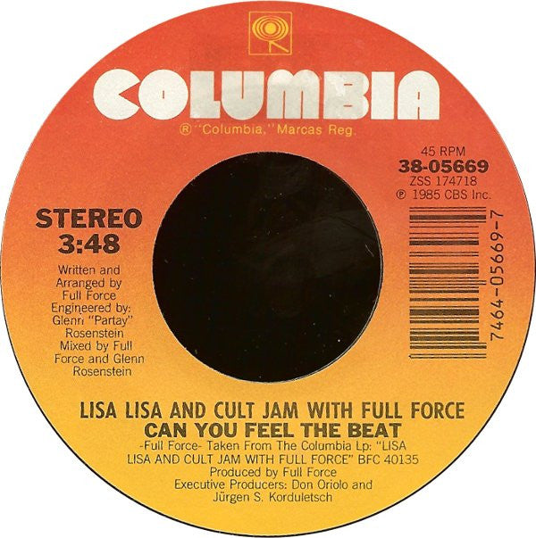 Lisa Lisa & Cult Jam - Can You Feel The Beat(7", Styrene)