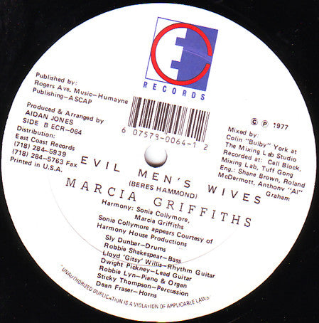 Beenie Man / Marcia Griffiths - Don't Dis Me / Evil Men's Wives (12"")