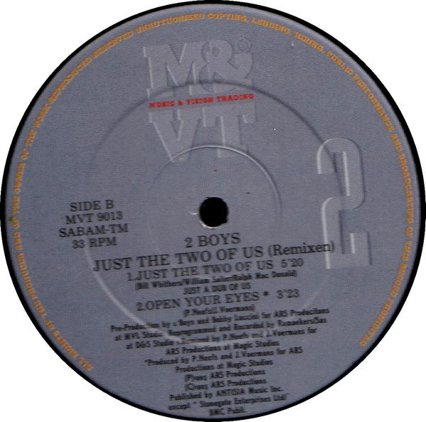 2 Boys* - Just The Two Of Us (Remixen) (12")
