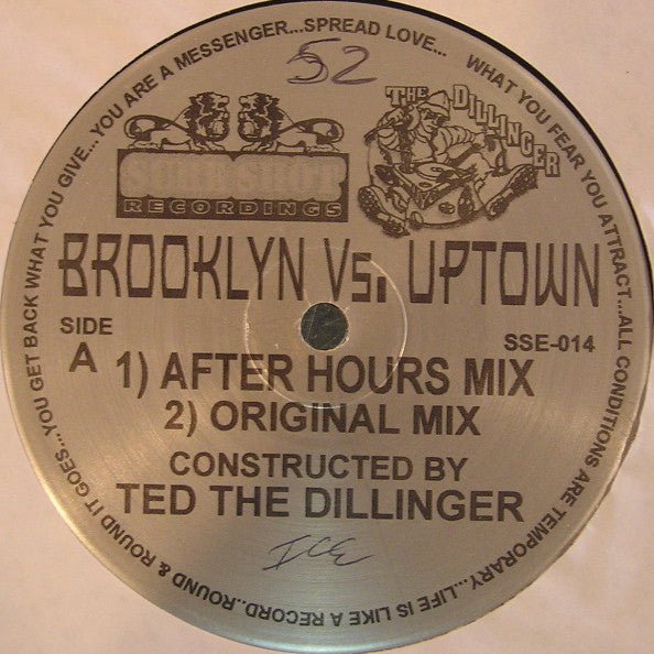 Ted The Dillinger - Brooklyn Vs. Uptown (12")