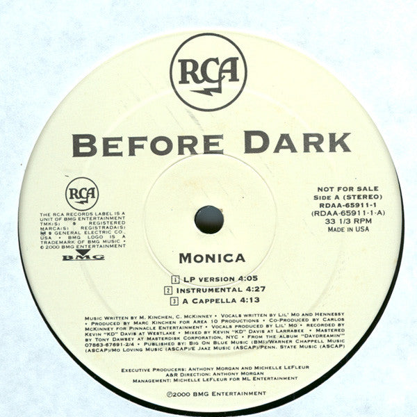 Before Dark - Monica (12"", Promo)