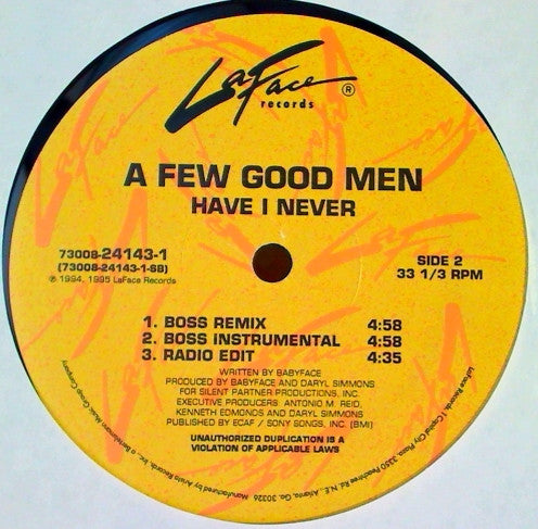 A Few Good Men - Have I Never (12"")