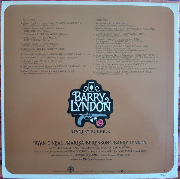 Various - Barry Lyndon (Music From The Soundtrack) (LP, Comp)
