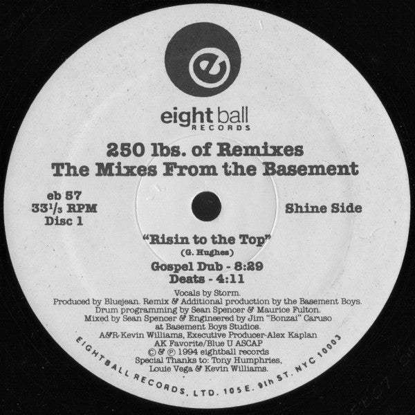 250 Lbs. Of Blue - 250 Lbs. Of Remixes (The Mixes From The Basement) (2x12")