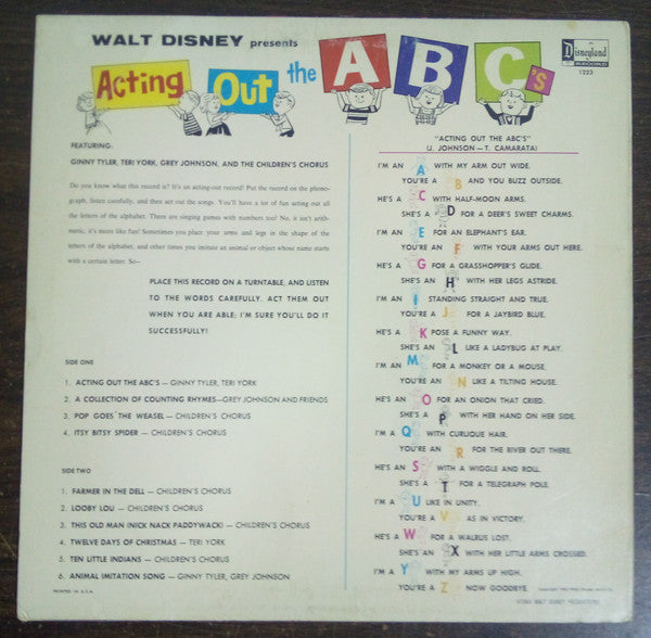 Various - Acting Out The ABC's (LP, Album)