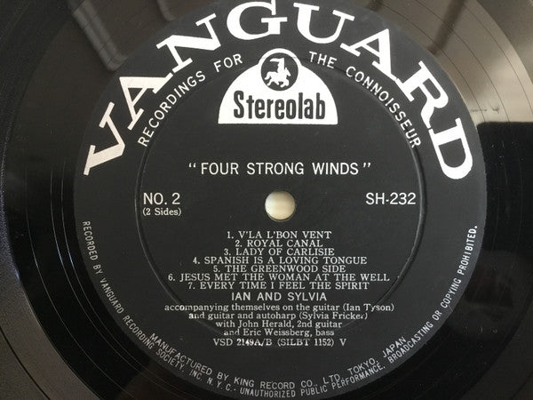 Ian & Sylvia - Four Strong Winds (LP, Album)