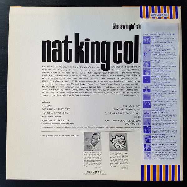 Nat King Cole - The Swingin' Side of Nat King Cole(LP, Album, RE)