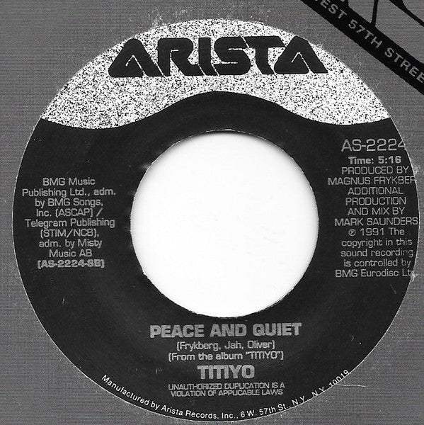 Titiyo Featuring Papa Dee - My Body Says Yes (7", Single)