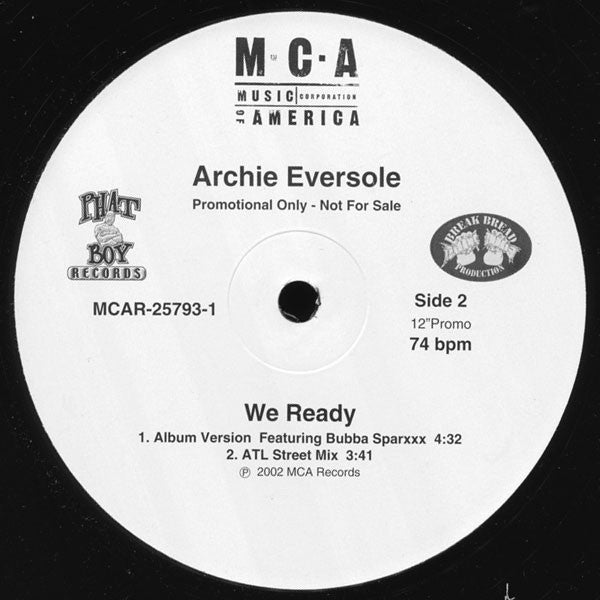 Archie Eversole - We Ready (Remix And ATL Street Mix)(12", Single, ...