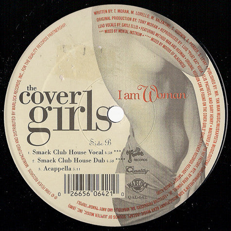 The Cover Girls - I Am Woman (12"")