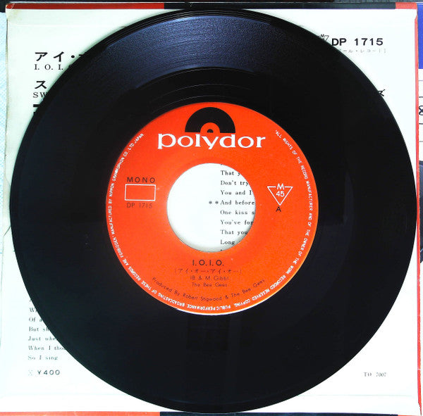The Bee Gees* - I.O.I.O. / Sweetheart (7"", Single, Mono)