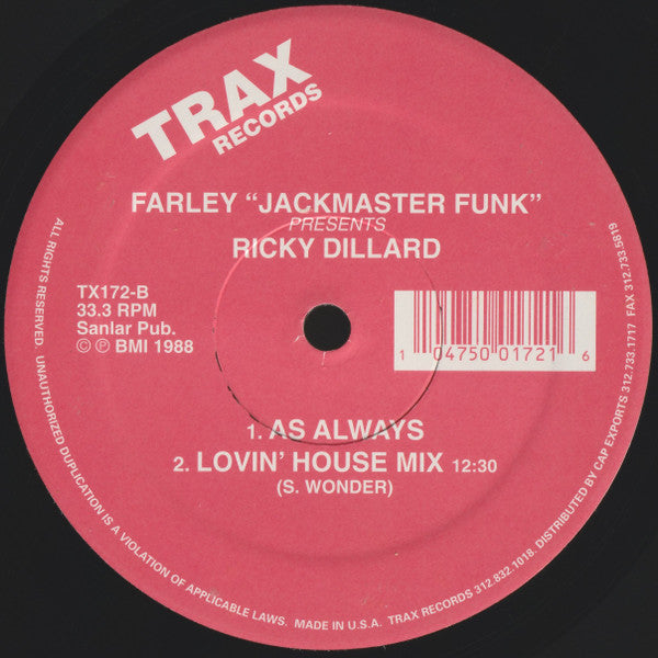 Farley ""Jackmaster"" Funk - As Always(12", RE)