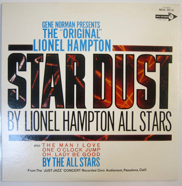 Lionel Hampton All Stars - Gene Norman Presents The ""Just Jazz"" Concert (LP, Album, RE)