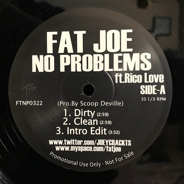 Fat Joe - No Problems / How Did We Get Here (12"", Promo)