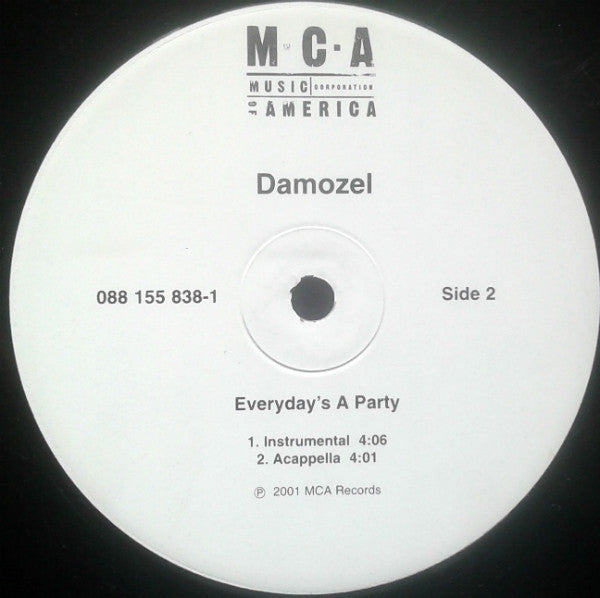 Damozel - Everyday's A Party (12"")