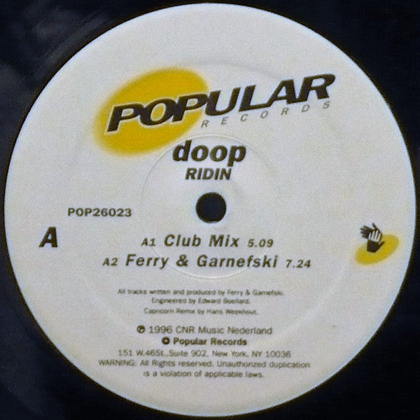 Doop - Ridin' (12"")