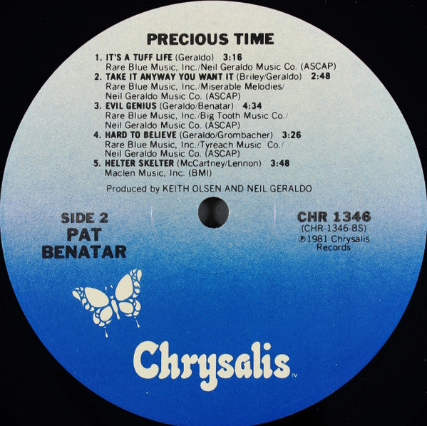 Pat Benatar - Precious Time (LP, Album, RE)