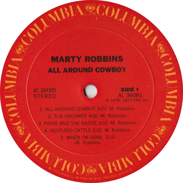 Marty Robbins - All Around Cowboy (LP, Album)