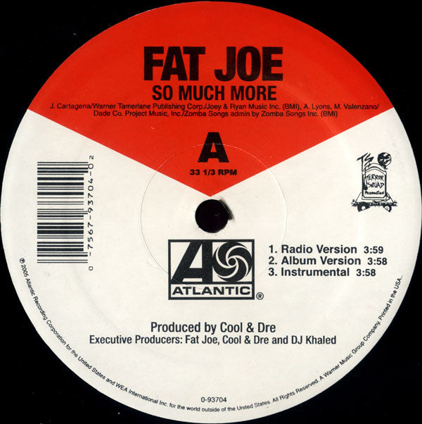 Fat Joe - So Much More (12"", Single)