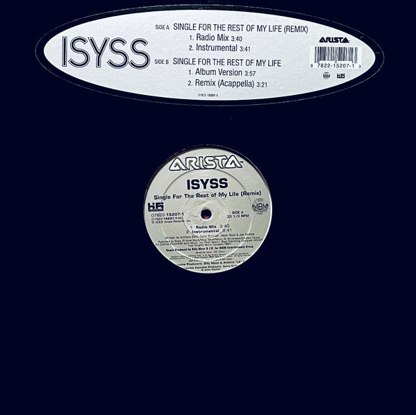 Isyss - Single For The Rest Of My Life (Remix) (12"", Single)