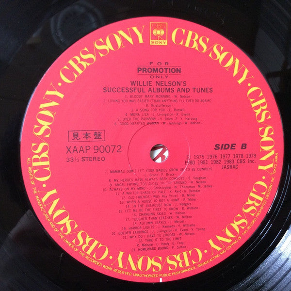 Willie Nelson - Successful Albums & Tunes (LP, Comp, Promo, Smplr)