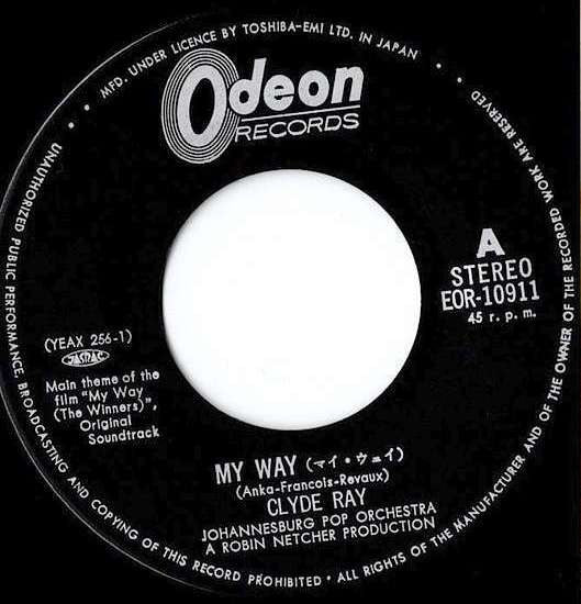 Clyde Ray (2), Johannesburg Pop Orchestra - My Way (7"", Single)