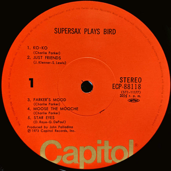 Supersax - Supersax Plays Bird (LP, Album)