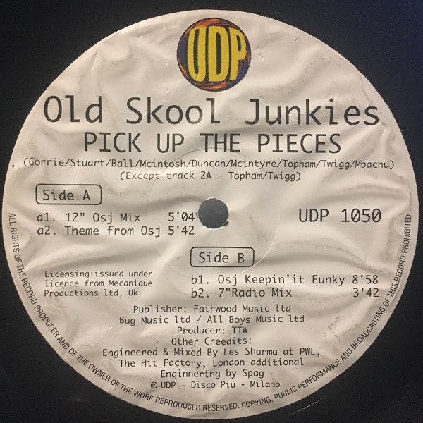 Old Skool Junkies - Pick up the pieces (12"", Single)