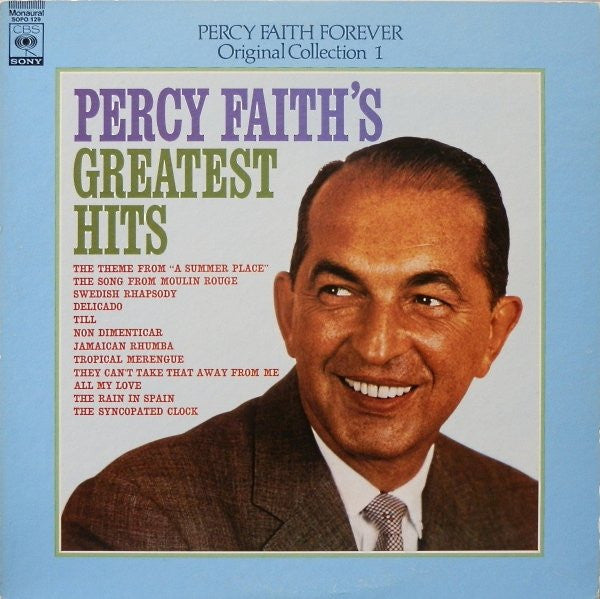 Percy Faith - Percy Faith's Greatest Hits (LP, Comp, Mono, RE)