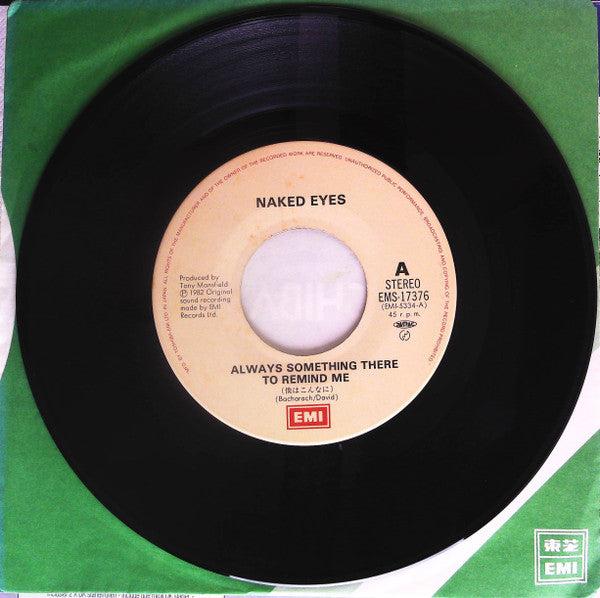 Naked Eyes - 僕はこんなに = Always Something There To Remind Me(7", Single)